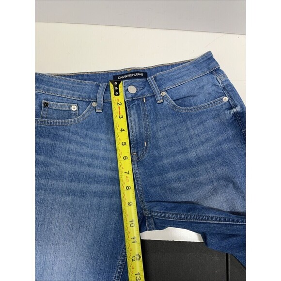 Calvin Klein Women’s Size 6 Blue Denim Bermuda Shorts 10” Inseam - Picture 9 of 13